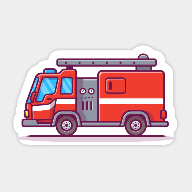 Fire Truck Cartoon Sticker by Catalyst Labs